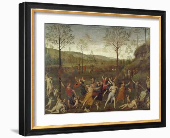 Combat of Love and Chastity-Pietro Perugino-Framed Giclee Print