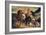 Combat of the Giaour and the Pasha-Eugene Delacroix-Framed Art Print