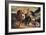 Combat of the Giaour and the Pasha-Eugene Delacroix-Framed Art Print