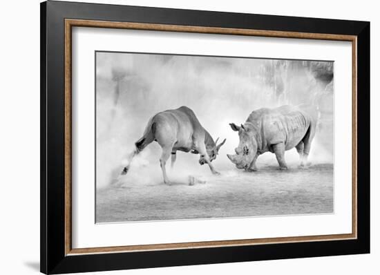 Combat-Juan Luis Duran-Framed Giclee Print