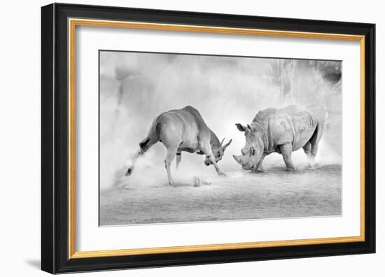 Combat-Juan Luis Duran-Framed Giclee Print