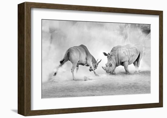 Combat-Juan Luis Duran-Framed Giclee Print