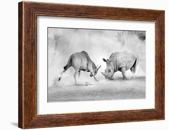 Combat-null-Framed Art Print