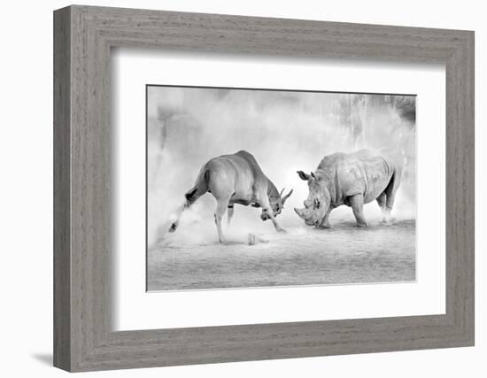 Combat.-Juan Luis Duran-Framed Photographic Print