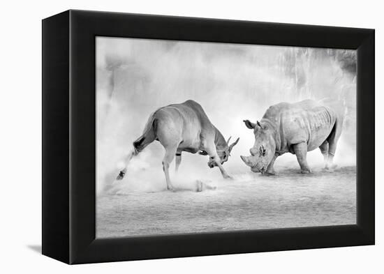 Combat.-Juan Luis Duran-Framed Premier Image Canvas