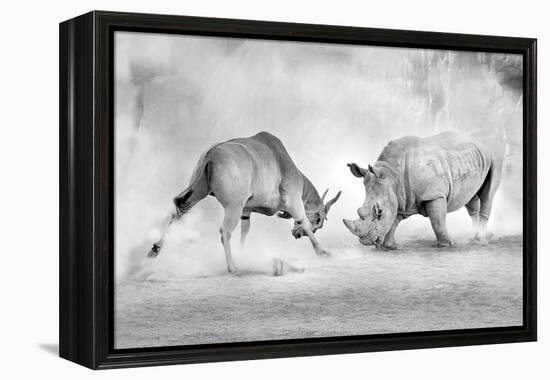 Combat.-Juan Luis Duran-Framed Premier Image Canvas