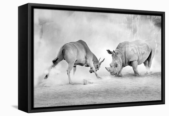 Combat.-Juan Luis Duran-Framed Premier Image Canvas