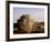 Combine Harvester Baling Hay, Seen from the Cotswolds Way Footpath, the Coltswolds, England-David Hughes-Framed Photographic Print