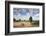 Combine Harvester Harvesting Oats (Avena Sativa), Haregill Lodge Farm, Ellingstring,Yorkshire, UK-Paul Harris-Framed Photographic Print