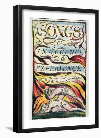 Combined Title Page from 'Songs of Innocence and of Experience', Plate 2 of Bentley Copy L-William Blake-Framed Giclee Print