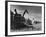 Combines Being Used to Harvest Wheat-Ed Clark-Framed Photographic Print