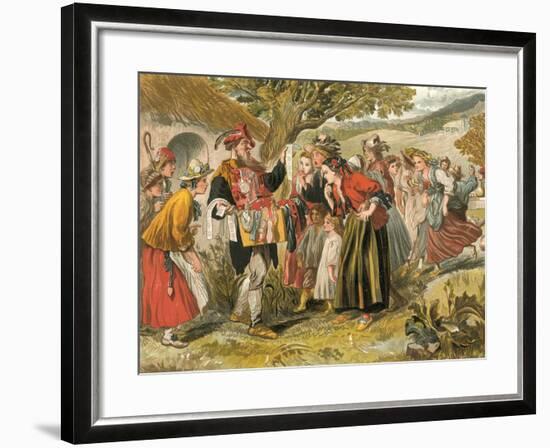 Come Buy of Me-Sir John Gilbert-Framed Giclee Print