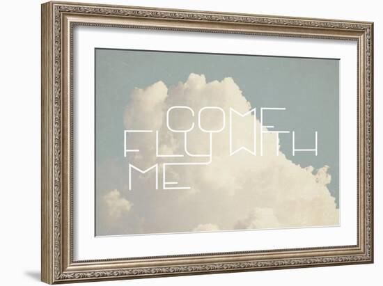 Come Fly with Me-Vintage Skies-Framed Premium Giclee Print