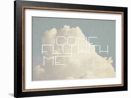 Come Fly with Me-Vintage Skies-Framed Premium Giclee Print