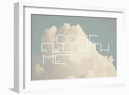 Come Fly with Me-Vintage Skies-Framed Premium Giclee Print