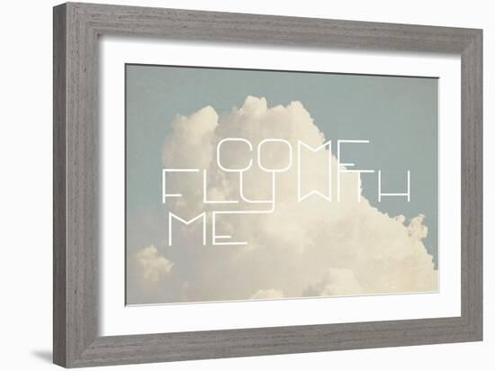 Come Fly with Me-Vintage Skies-Framed Giclee Print