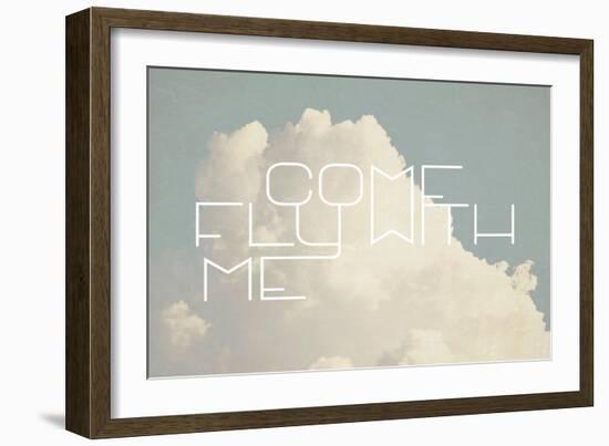 Come Fly with Me-Vintage Skies-Framed Giclee Print