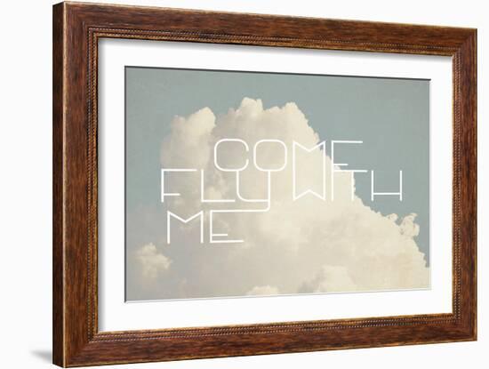 Come Fly with Me-Vintage Skies-Framed Giclee Print