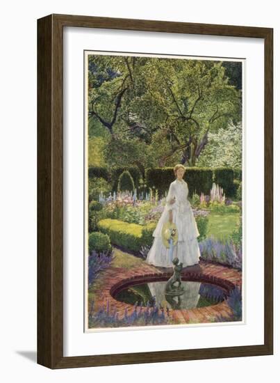 Come into the Garden Maud-Eleanor Fortescue Brickdale-Framed Art Print