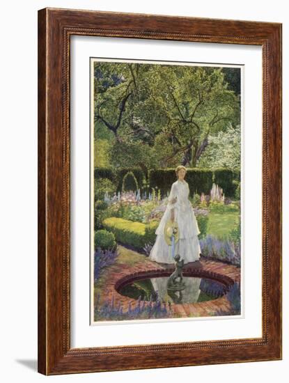 Come into the Garden Maud-Eleanor Fortescue Brickdale-Framed Art Print