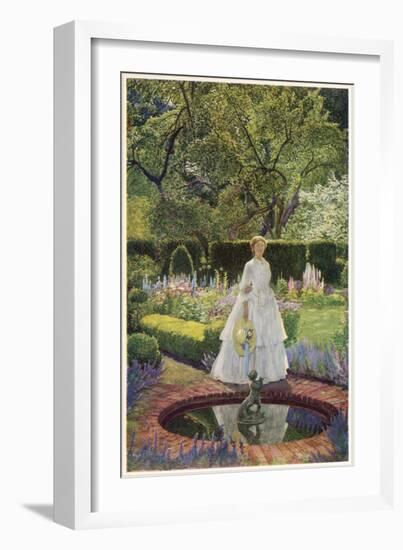 Come into the Garden Maud-Eleanor Fortescue Brickdale-Framed Art Print