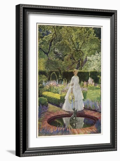 Come into the Garden Maud-Eleanor Fortescue Brickdale-Framed Art Print