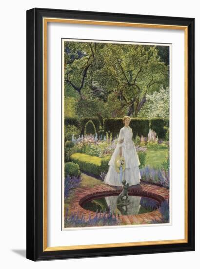 Come into the Garden Maud-Eleanor Fortescue Brickdale-Framed Art Print