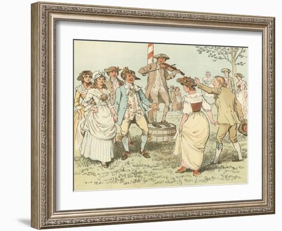 Come Lasses and Lads-Randolph Caldecott-Framed Giclee Print