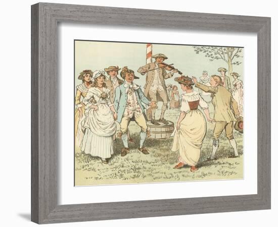 Come Lasses and Lads-Randolph Caldecott-Framed Giclee Print