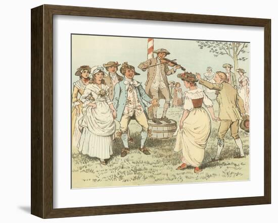 Come Lasses and Lads-Randolph Caldecott-Framed Giclee Print