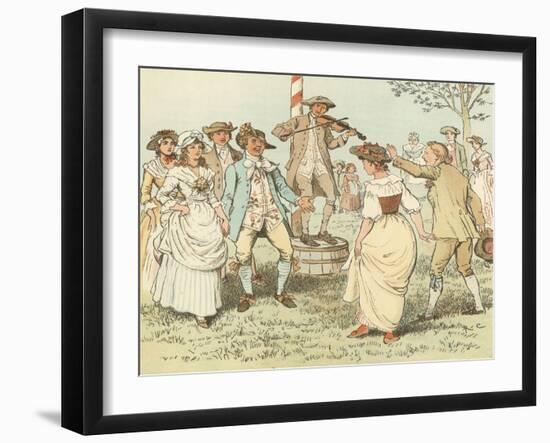 Come Lasses and Lads-Randolph Caldecott-Framed Giclee Print