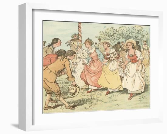 Come Lasses and Lads-Randolph Caldecott-Framed Giclee Print