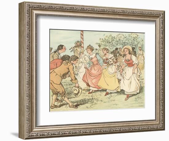 Come Lasses and Lads-Randolph Caldecott-Framed Giclee Print