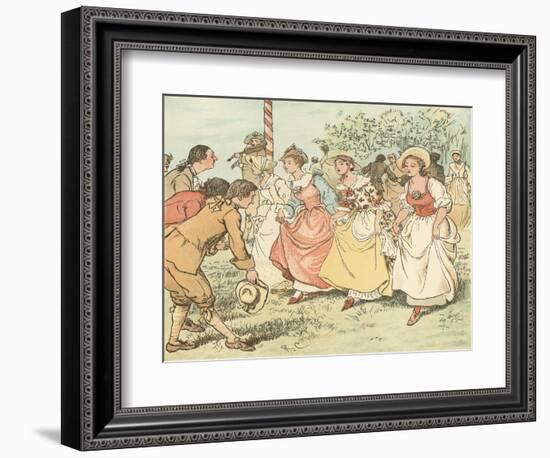 Come Lasses and Lads-Randolph Caldecott-Framed Giclee Print