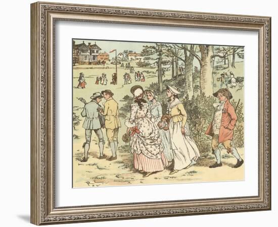 Come Lasses and Lads-Randolph Caldecott-Framed Giclee Print