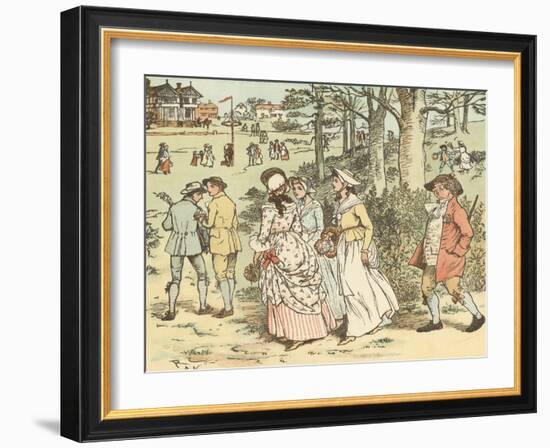 Come Lasses and Lads-Randolph Caldecott-Framed Giclee Print