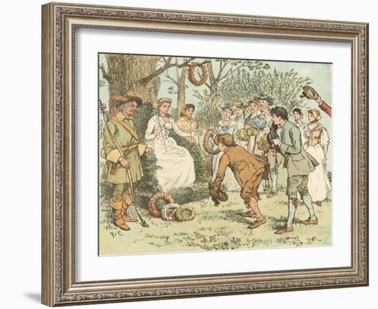 Come Lasses and Lads-Randolph Caldecott-Framed Giclee Print