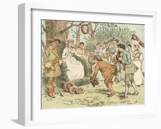 Come Lasses and Lads-Randolph Caldecott-Framed Giclee Print