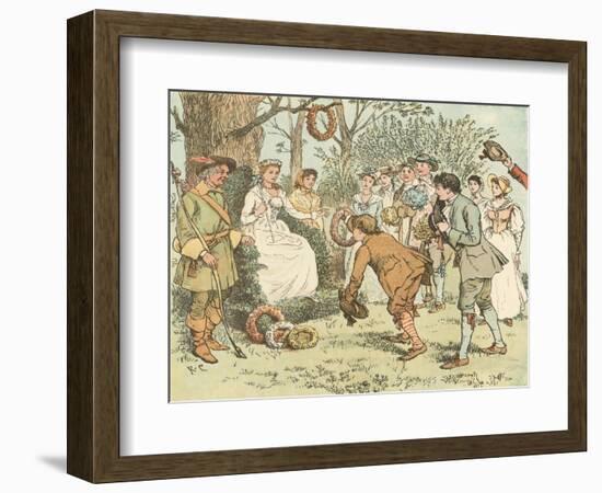 Come Lasses and Lads-Randolph Caldecott-Framed Giclee Print