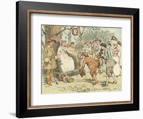 Come Lasses and Lads-Randolph Caldecott-Framed Giclee Print