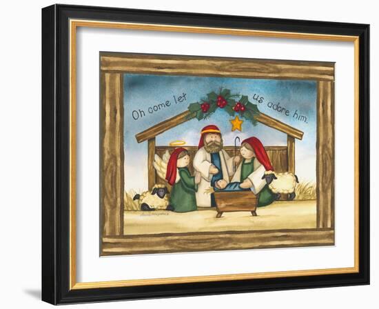 Come Let us Adore Him-Laurie Korsgaden-Framed Art Print