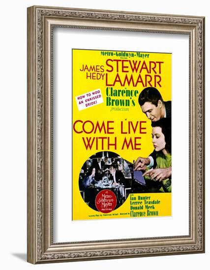 Come Live with Me - Movie Poster Reproduction-null-Framed Photo