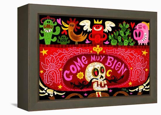 Come Muy Bien-Jorge R. Gutierrez-Framed Stretched Canvas