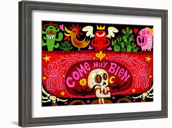 Come Muy Bien-Jorge R. Gutierrez-Framed Art Print