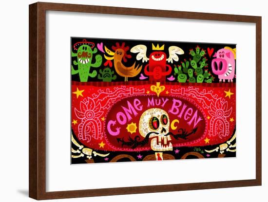 Come Muy Bien-Jorge R. Gutierrez-Framed Art Print