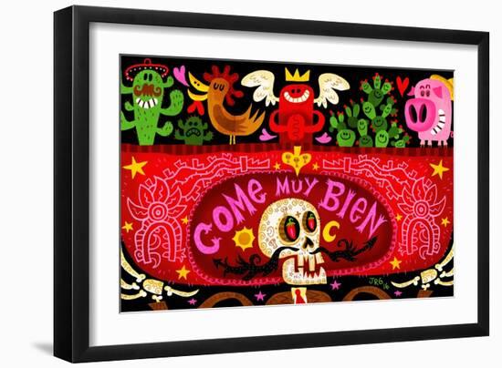 Come Muy Bien-Jorge R. Gutierrez-Framed Art Print