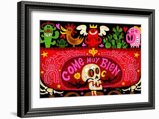 Come Muy Bien-Jorge R. Gutierrez-Framed Art Print