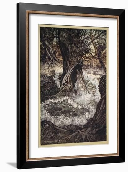 Come, Now a Roundel, Illustration from 'Midsummer Nights Dream' by William Shakespeare, 1908-Arthur Rackham-Framed Giclee Print