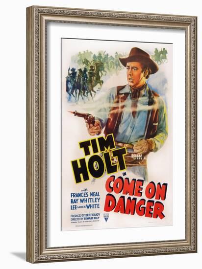 Come on Danger, Tim Holt, 1942-null-Framed Art Print