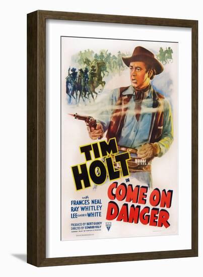 Come on Danger, Tim Holt, 1942-null-Framed Art Print